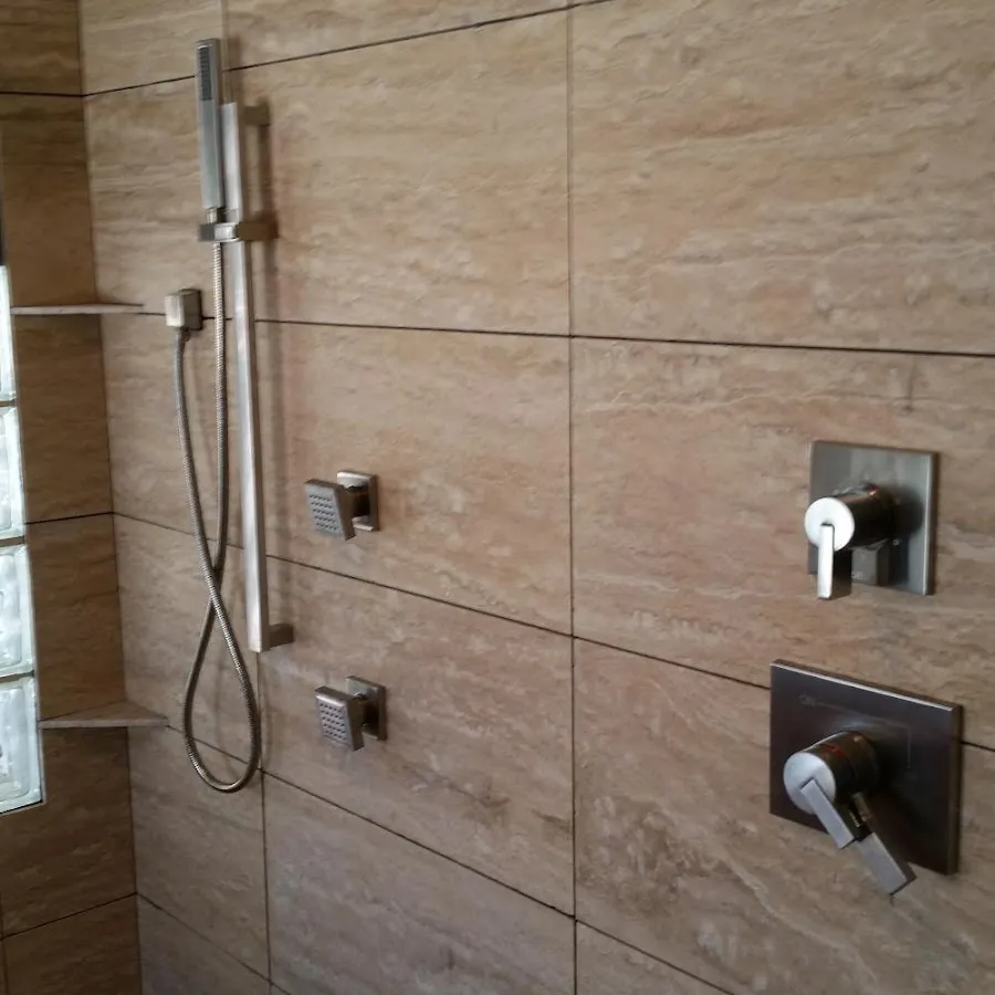 Shower fixture installation for Water Heater Replacement in Wright